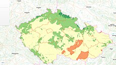 Aktuální mapa (8. zá�í) �eského hydrometeorologického ústavu ukazuje, kde jsou...