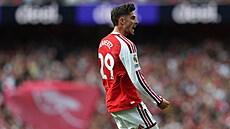 Kai Havertz slaví gól do sít� Chelsea.