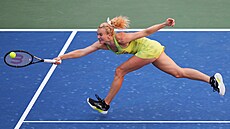 Kate�ina Siniaková v osmifinále �ty�hry na US Open 