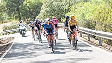 V úniku v 15. etap� cyklistické Vuelty nechyb�l ani aktivní vít�z ze 7. etapy...
