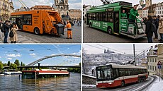Kolá� trolejbus� vytvo�ených AI
