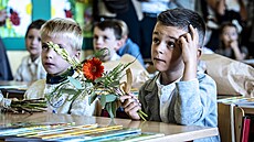 První �kolní den na základní �kole Kladská na Praze 1. (1. zá�í 2026)