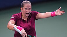 Loty�ská tenistka Jelena Ostapenková na US Open