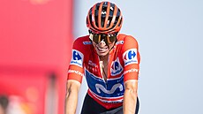 Enric Mas p�ijí�dí do cíle 12. etapy.