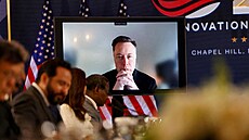 Elon Musk na konferenci G20 v Severní Karolín�. (1. zá�í 2026)