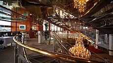 Luxusní hotel Sunborn London stojí na palub� ob�í jachty. (24. �ervence 2014)