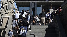 Náv�t�vníci vyu�ili volného vstupu do Národního muzea v Praze. (6. zá�í 2026)