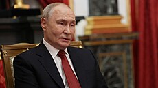 Ruský prezident Vladimír Putin v Kremlu na jednání s americkými vyjednava�i...