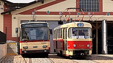 V areálu Vozovny St�e�ovice byl v posledních dnech deponován i historický...