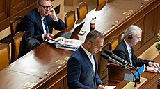 Marian Jure�ka (KDU-�SL) na �ádné sch�zi Sn�movny. (8. zá�í 2026)