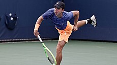 Dalibor Svr�ina v prvním kole US Open.