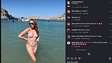 Anna Kade�ávková na dovolené v �ecku. Sledující na Instagramu pozitivn� hodnotí...