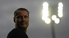Spar�anský trenér Brian Priske b�hem zápasu s Viktorií �i�kov.
