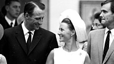 Svatba korunního prince Haralda a Sonji Haraldsen 29. srpna 1968.
