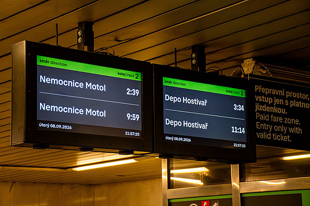 Kdy vám v metru ukážou, zda ještě stihnete aktuální spoj? Napoví blikající tabule