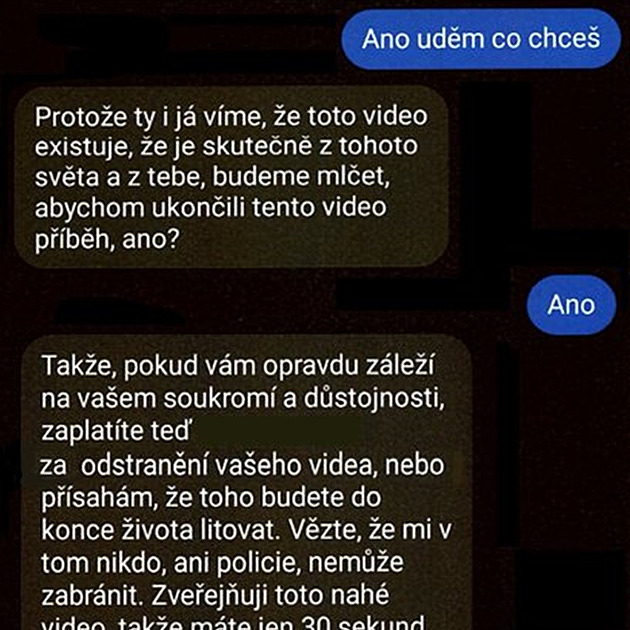 Odhalil penis, pak ze strachu poslal statisíce. Policie ukázala případ sextorze