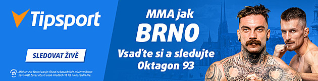 Sledujte Oktagon 93 v Brně živě u Tipsportu