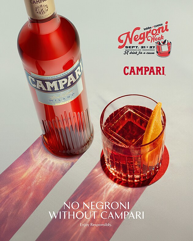 TŘI INGREDIENCE, JEDEN IKONICKÝ DRINK. PŘICHÁZÍ NEGRONI WEEK