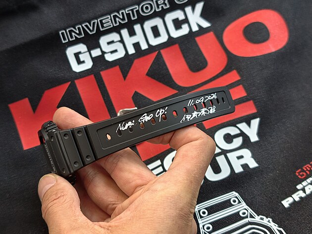 Otec hodinek Casio G-Shock Kikuo Ibe na setkání s novináři a fanoušky v Praze
