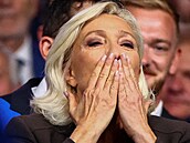 P�edvolební mítink Marine Le Penové ve m�st� Henin-Beaumont na severu Francie...