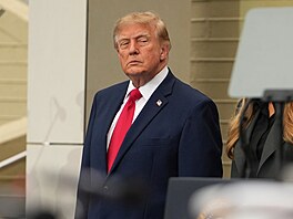 Americký prezident Donald Trump se u Pentagonu ú�astní piety za ob�ti...