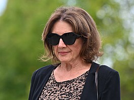 Marie Rottrová mí�í na rozlou�ení s Richardem Tesa�íkem (16. zá�í 2026).