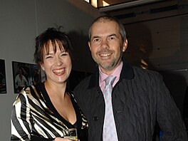 Tereza Kostková a Marek Eben p�i p�edstavení StarDance II (14. zá�í 2007)