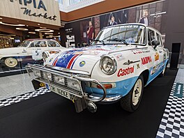 Zahájení výstavy ke 125 let�m historie �koda Motorsport v OC Olympia v Brn� za...