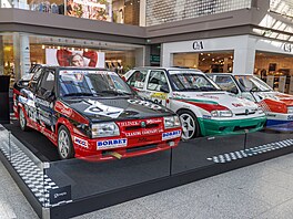 Zahájení výstavy ke 125 let�m historie �koda Motorsport v OC Olympia v Brn� za...