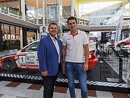 Zahájení výstavy ke 125 let�m historie �koda Motorsport v OC Olympia v Brn� za...