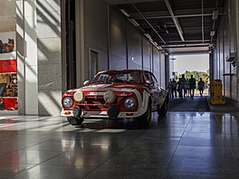 Zahájení výstavy ke 125 let�m historie �koda Motorsport v OC Olympia v Brn� za...