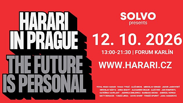 Konference Harari in Prague - The Future is Personal, která se uskuteční ve...