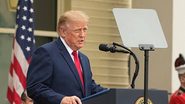 Americk� prezident Donald Trump promluvil na pietn�m ceremoni�lu u Pentagonu. Akce p�ipom�n� ob�ti teroristick�ch �tok� z 11. z��� 2001. (11. z��� 2026)