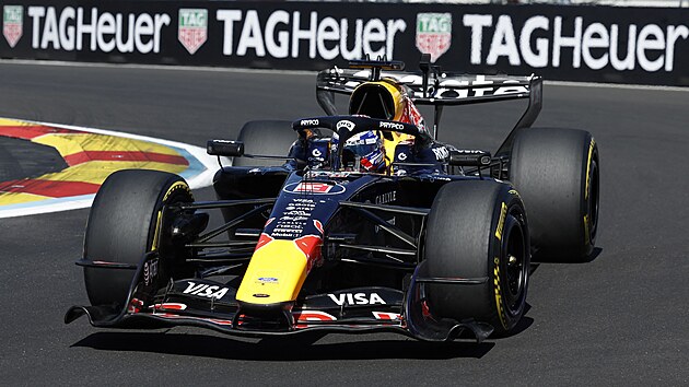 Max Verstappen b�hem kvalifikace na Velkou cenu �pan�lska