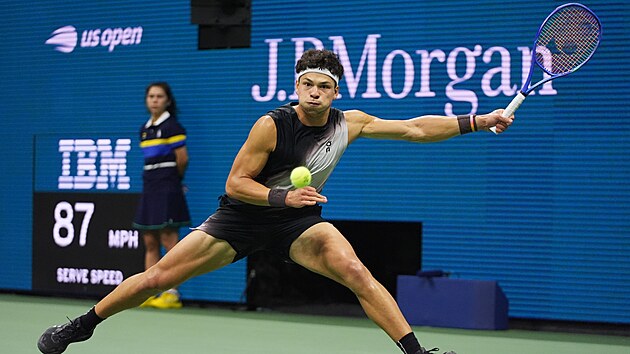 Americký tenista Ben Shelton v semifinále US Open.