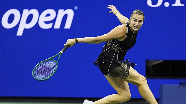 B�loruska Aryna Sabalenkov� v semifin�le US Open.