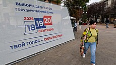 V Rusku probíhá kampa� p�ed volbami do Státní dumy. (15. zá�í 2026)