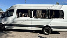Ruský útok na autobus v Nikopolském okrese na jihovýchod� Ukrajiny zabil...