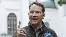 Polský ministr zahrani�í Radoslaw Sikorski v Kyjev� (13. zá�í 2026)
