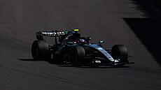 Andrea Kimi Antonelli z Mercedesu b�hem prvního tréninku na Velkou cenu...