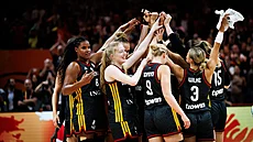 N�mecké basketbalistky slaví postup do semifinále MS v Berlín�.