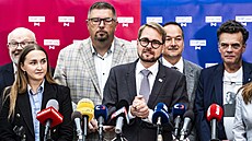 P�edseda TOP 09 Mat�j Ond�ej Havel p�i zahájení horké fáze kampan� strany p�ed...