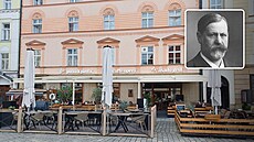 Sigmund Freud (ve vý�ezu jeho fotografie z p�elomu 19. a 20. století) si v...