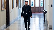 Ministr zahrani�í Petr Macinka (vlevo) a prezident Petr Pavel. 