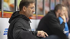Olomoucký trenér Petr Fiala v zápase se Spartou.