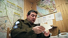 Karel Blahna b�hem p�sobení v mírových silách OSN. (20. prosince 1992)