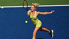 Kate�ina Siniaková v deblovém finále US Open.