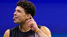 Americký tenista Ben Shelton v semifinále US Open.