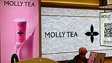 Obchod zna�ky Molly Tea ve m�st� I-�chang v provincii Chu-pej v �ín� (6....