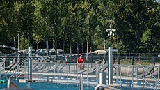 Na koupali�ti Dubice na �eskolipsku letos zlep�ili zázemí pro kemp i karavany,...